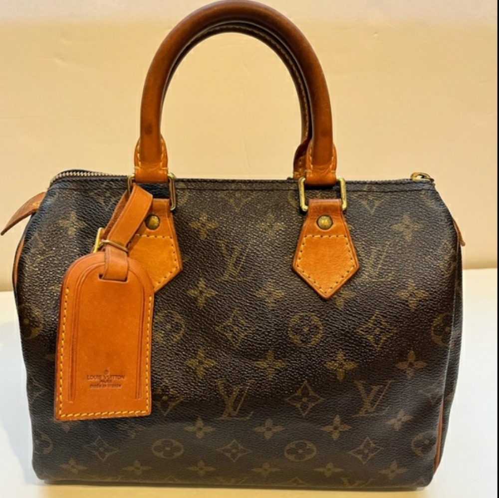 💖100% Authentic Vintage LOUIS VUITTON Monogram Speedy 25 *with FREE Bag Tag - Picture 15 of 16